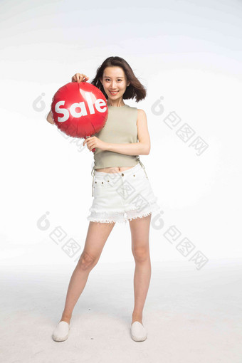 年轻女孩气球幸福成年人亚洲高质量相片