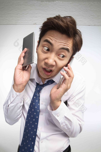 商务电话中国打电话压力清晰素材