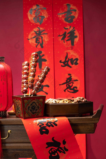 新年静物中国小吃喜庆清晰照片