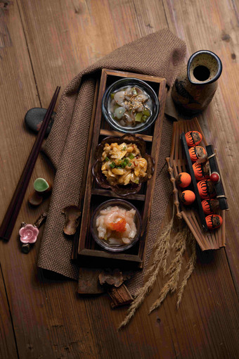 日本料理小菜彩色图片高端拍摄