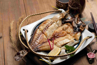 日式干烧大黄鱼东方美食高质量素材