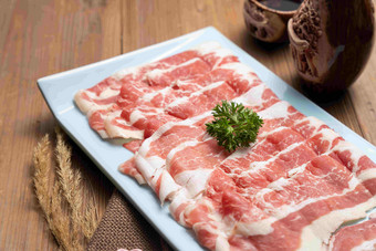 生鲜肉片东亚写实图片