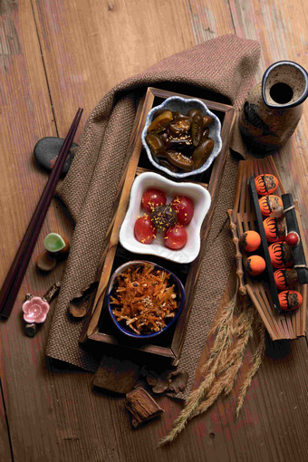 日本料理小菜日本文化写实素材