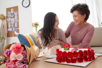 幸福母女过生日