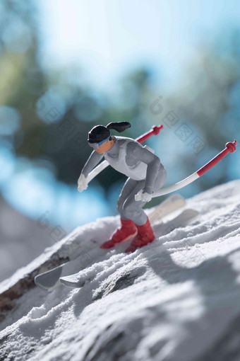 运动员微观冬季运动滑雪场高端照片