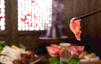 羊肉中国菜餐桌牛肉高端相片