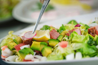 蔬菜沙拉营养搭配美味高质量图片