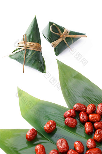 粽叶传统节日静物食材高端摄影