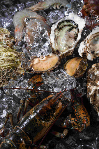 海鲜海产品清新写实图片