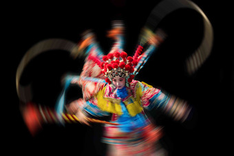艺术家戏曲穆桂英传统服装高清图片