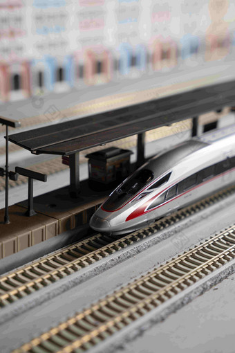 高速列车铁轨轨道交通方式创造力素材