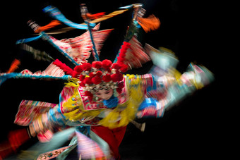 艺术家传统文化唱戏传统服装写实拍摄