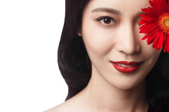 美女肖像中国脸成年人清晰照片