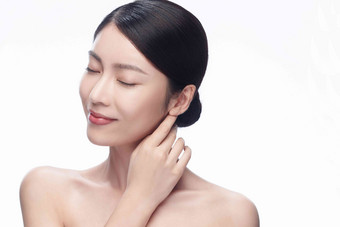 美女皮肤健康的亚洲高清摄影