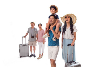幸福的三代家庭旅行