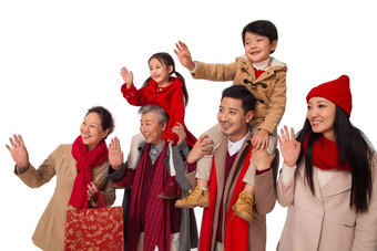 幸福家庭购物快乐成年人亚洲高端场景
