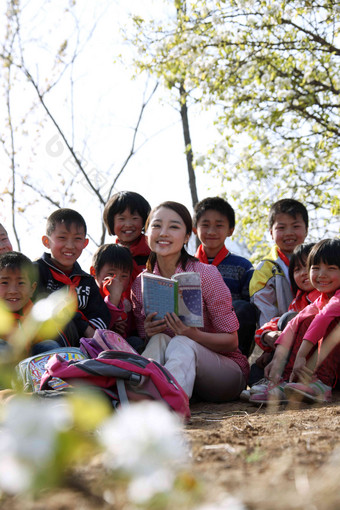 乡村学生学习中国彩色图片高端相片