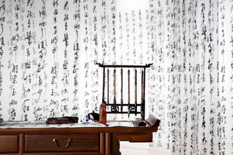 书法展示中国文化传统文化写实拍摄