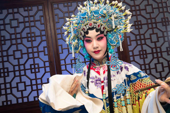 表演者脸谱中国传统文化