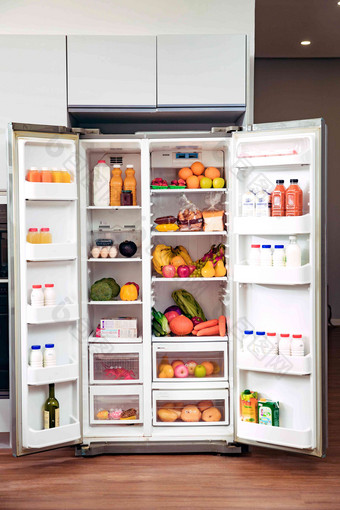 冰箱健康生活方式高端图片