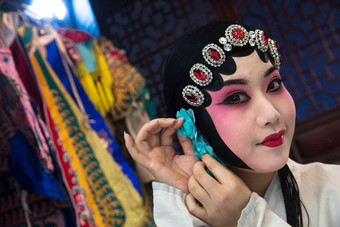 京剧表演者表演艺术舞台化妆中国高端摄影