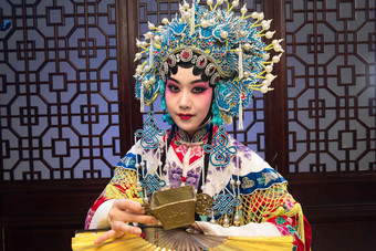表演者中国戏曲室内青年女人高端拍摄