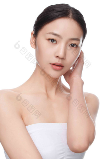 年轻美女肖像干净亚洲人美丽清晰相片