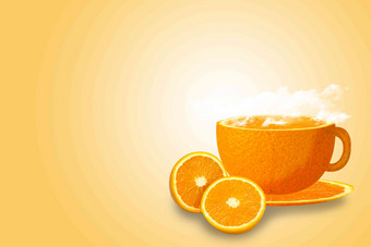 数码<strong>合成</strong>的橙子