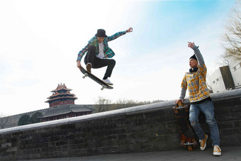 男人嘻哈中国北京高端摄影图