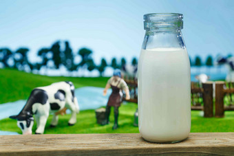 牛奶牧场绿色农业田园风光高清镜头