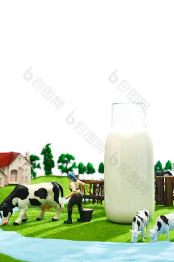 牛奶牧场食品写实镜头