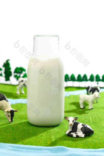 牛奶牧场奶牛纯净想法氛围素材