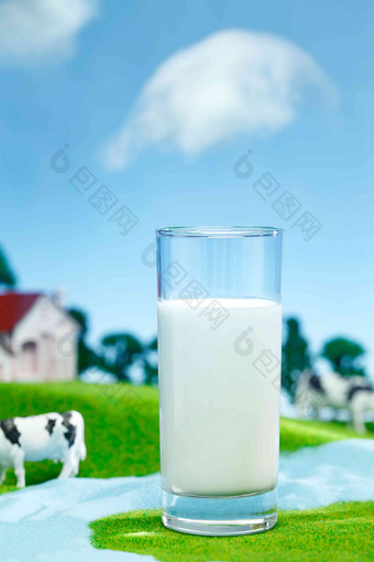 牛奶牧场静物饮料营养