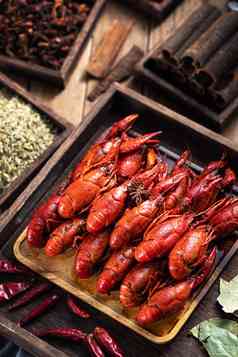 中华美食小龙虾传统场景