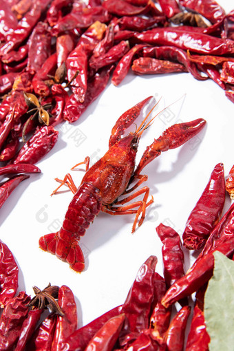 小龙虾和红辣椒