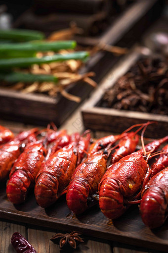 中华美食小龙虾海鲜高质量照片