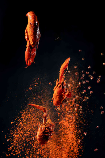 香辣小龙虾烹饪写实拍摄