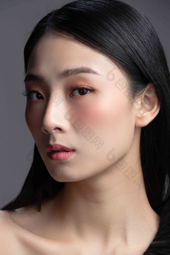 时尚美女肖像亚洲人自信清晰摄影图