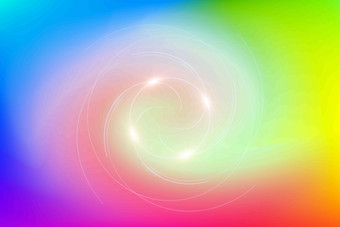 电脑绘图彩虹漩涡