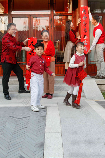 幸福新年布置中国人传统文化高清场景