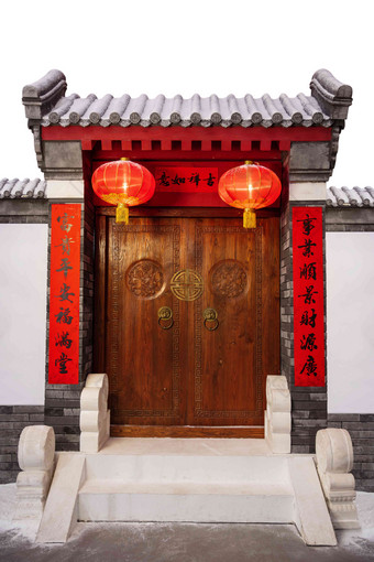 中式庭院门口