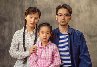 家庭照老照片中国文化亚洲高清摄影图