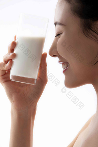 青年牛奶中国人平滑的高端摄影图