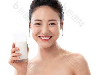 青年牛奶一个人中国人健康生活方式写实影相