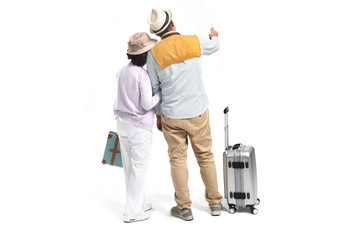 老年夫妇旅行旅行者高质量素材
