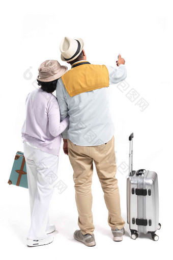 老年夫妇旅行
