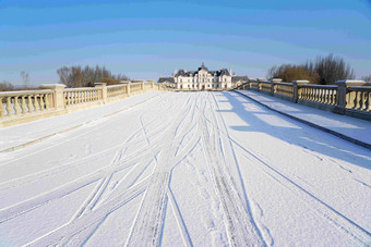 雪景宁静风景建筑外部高质量照片