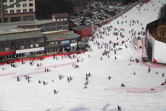 滑雪场雪场运动山脉非都市风光高质量镜头