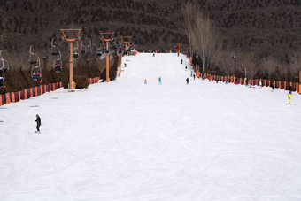 滑雪场雪场滑雪运动户外山脉旅游胜地清晰相片