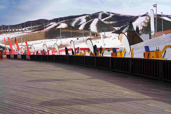 滑雪场雪场山脉技能高质量摄影